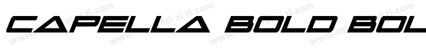 Capella Bold Bold字体转换